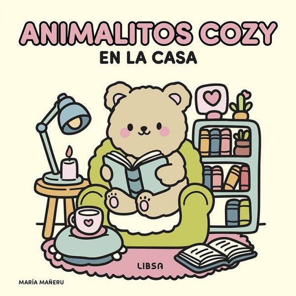 Libro para Colorear Cozy - Animalitos en la casa