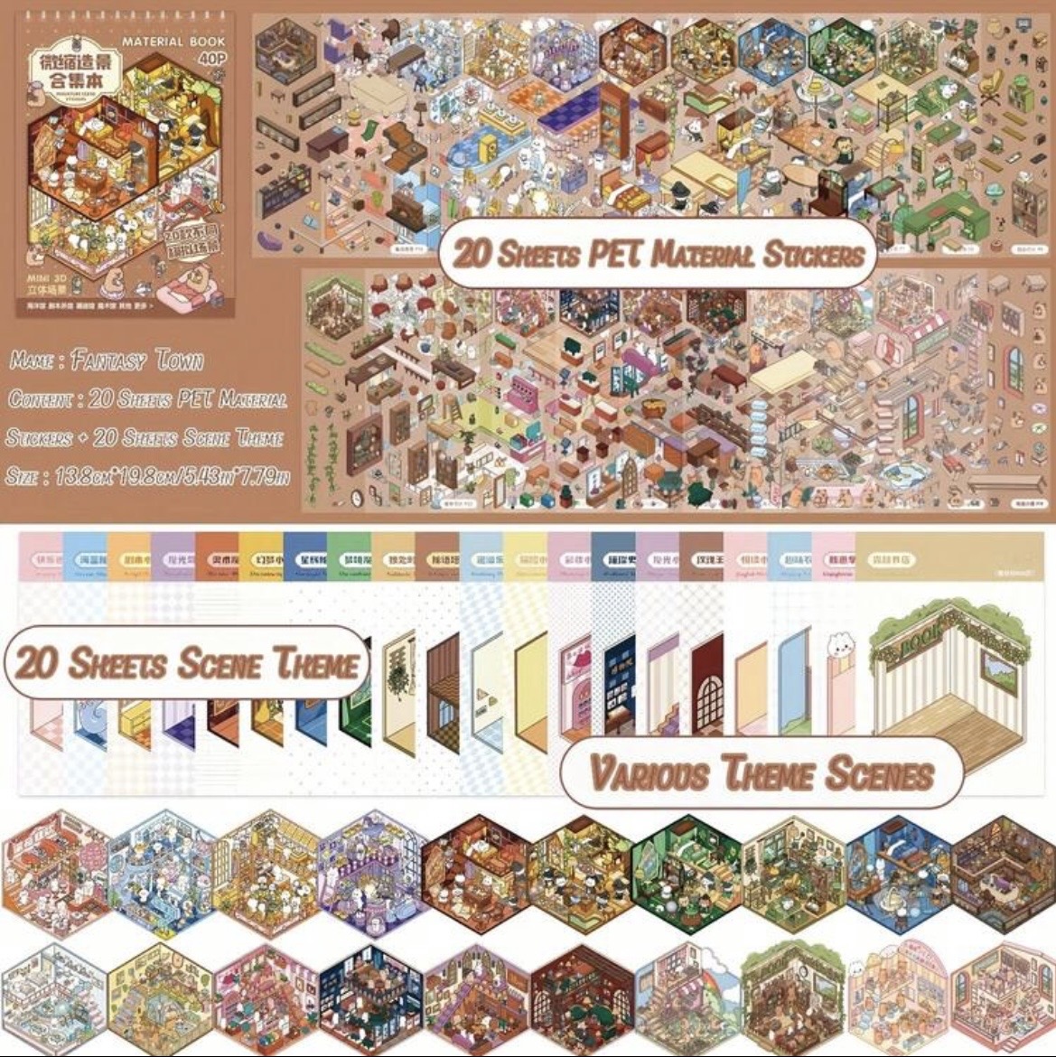 Pegatinas Cozy - Crea tus Propios Escenarios en Miniatura Magic - Imagen 4