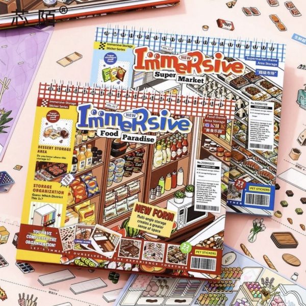 Pegatinas Cozy – Crea tus Propios Escenarios en Miniatura Supermarket / Food Paradise