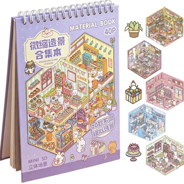 Pegatinas Cozy – Crea tus Propios Escenarios en Miniatura Cake