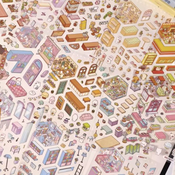 Pegatinas Cozy – Crea tus Propios Escenarios en Miniatura Cake