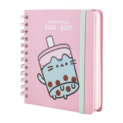 Agenda Escolar Día Página Bubble Tea Pusheen 26/27