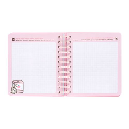 Agenda Escolar Día Página Bubble Tea Pusheen 26/27