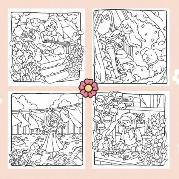 Libro para Colorear Cozy – Simple Joys