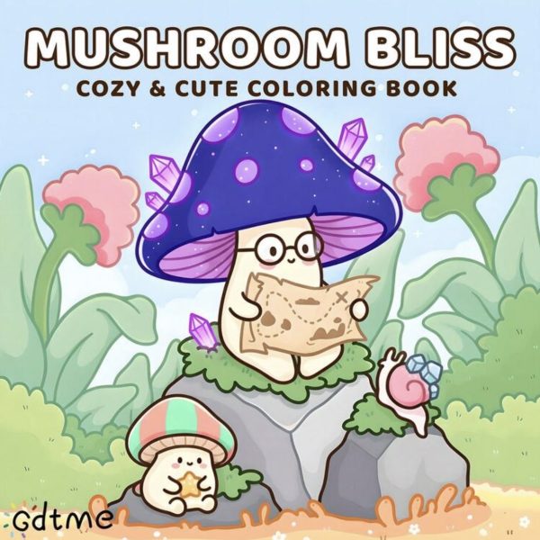 Libro para Colorear Cozy – Mushroom Bliss