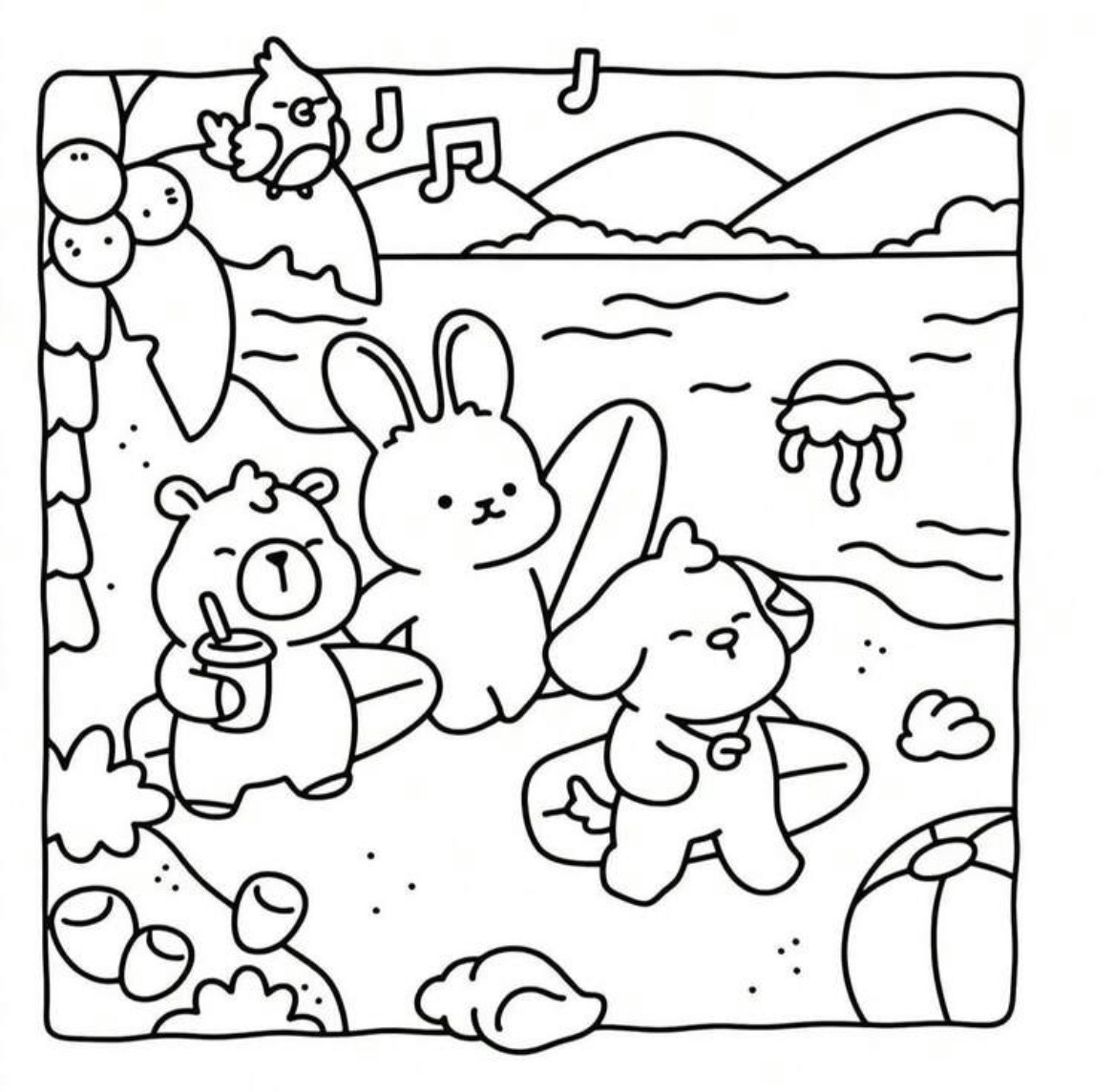 Libro para Colorear Cozy – Summer Cuties - Imagen 2