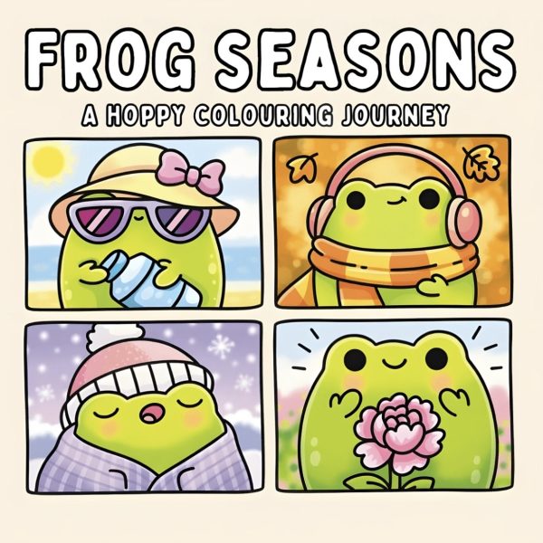 Libro para Colorear Cozy – Frog Seasons
