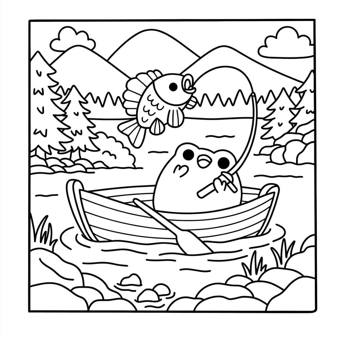 Libro para Colorear Cozy – Frog Seasons - Imagen 6