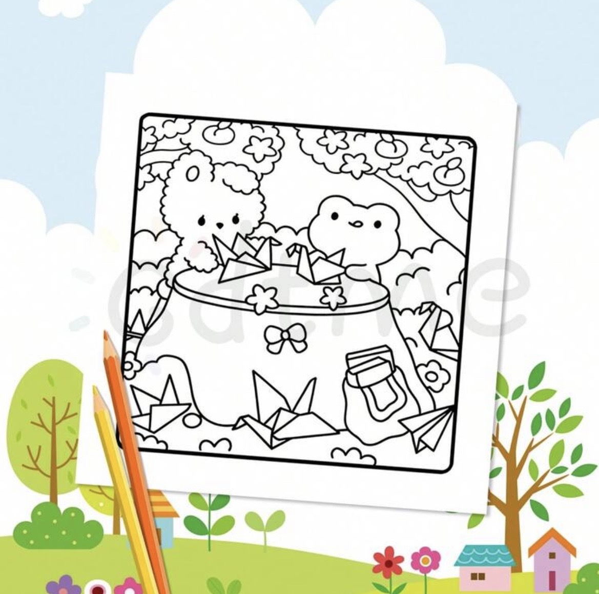 Libro para Colorear Cozy – Sakura Spring - Imagen 6