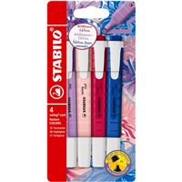 Pack 4 marcadores Stabilo swing cool Wildflowers Edition