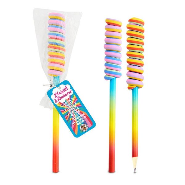 Lápiz con goma de borrar Lollipop