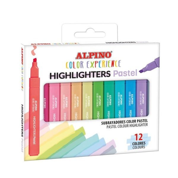 Pack 12 Marcadores Alpino Pastel