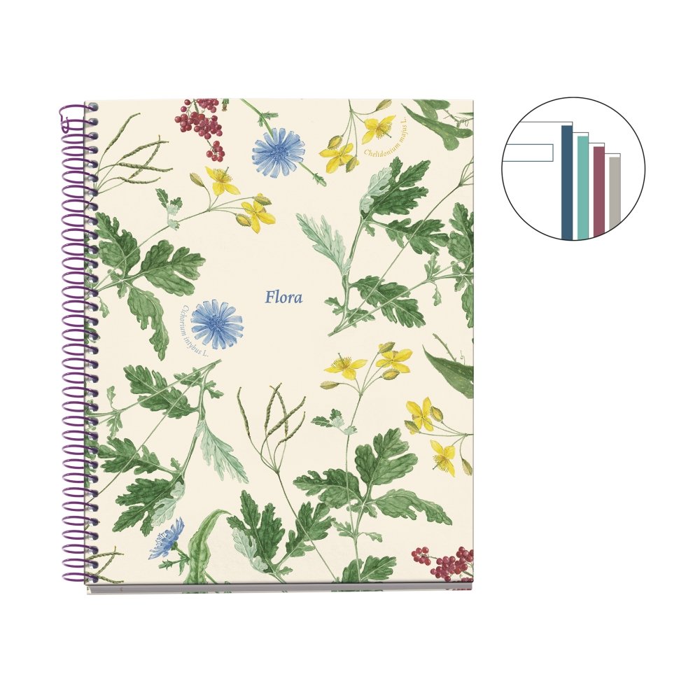 Libreta A5 Hoja Lisa Flora - Imagen 4