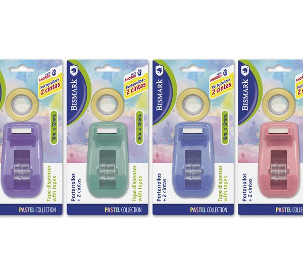 Portarollos + 2 Cintas Colores Pastel
