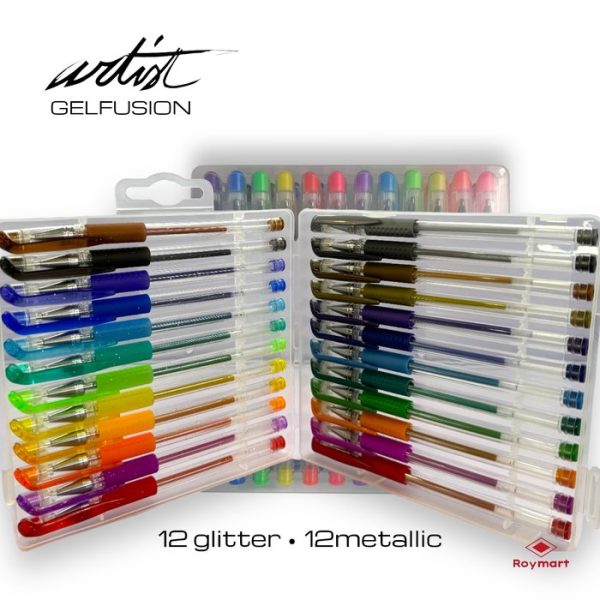Pack 24 Bolígrafos de Gel Pastel Neón Artist