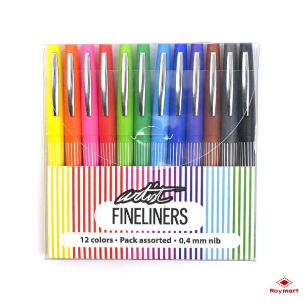 Pack 12 Rotuladores Finelinerss Artist Punta Fina