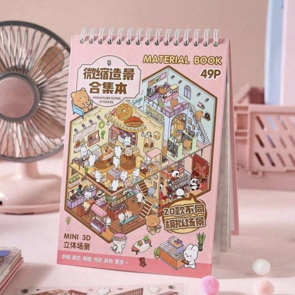 Pegatinas Cozy – Crea tus Propios Escenarios en Miniatura Kawaii Shops