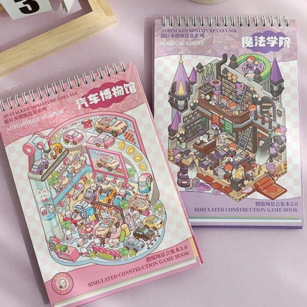 Pegatinas Cozy – Crea tus Propios Escenarios en Miniatura Academia de Magia y Otros