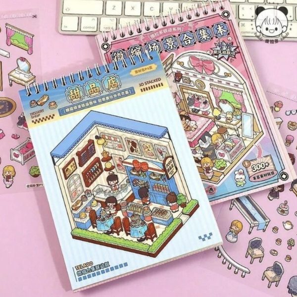 Pegatinas Cozy – Crea tus Propios Escenarios en Miniatura Kawaii Life